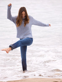 AUDREY BOUNDLESS STRETCH DENIM-FADED BLUE-TRIBAL