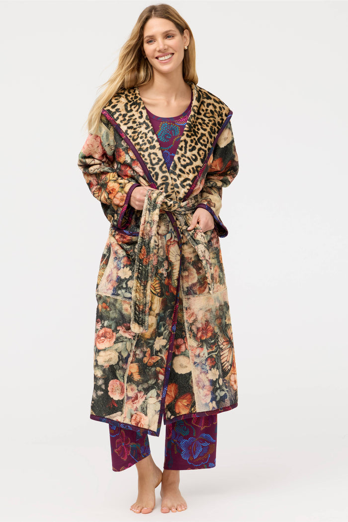 ADITI ROBE(REVERSIBLE)-LEOPARD-JOHNNY WAS