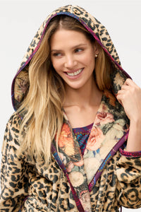 ADITI ROBE(REVERSIBLE)-LEOPARD-JOHNNY WAS