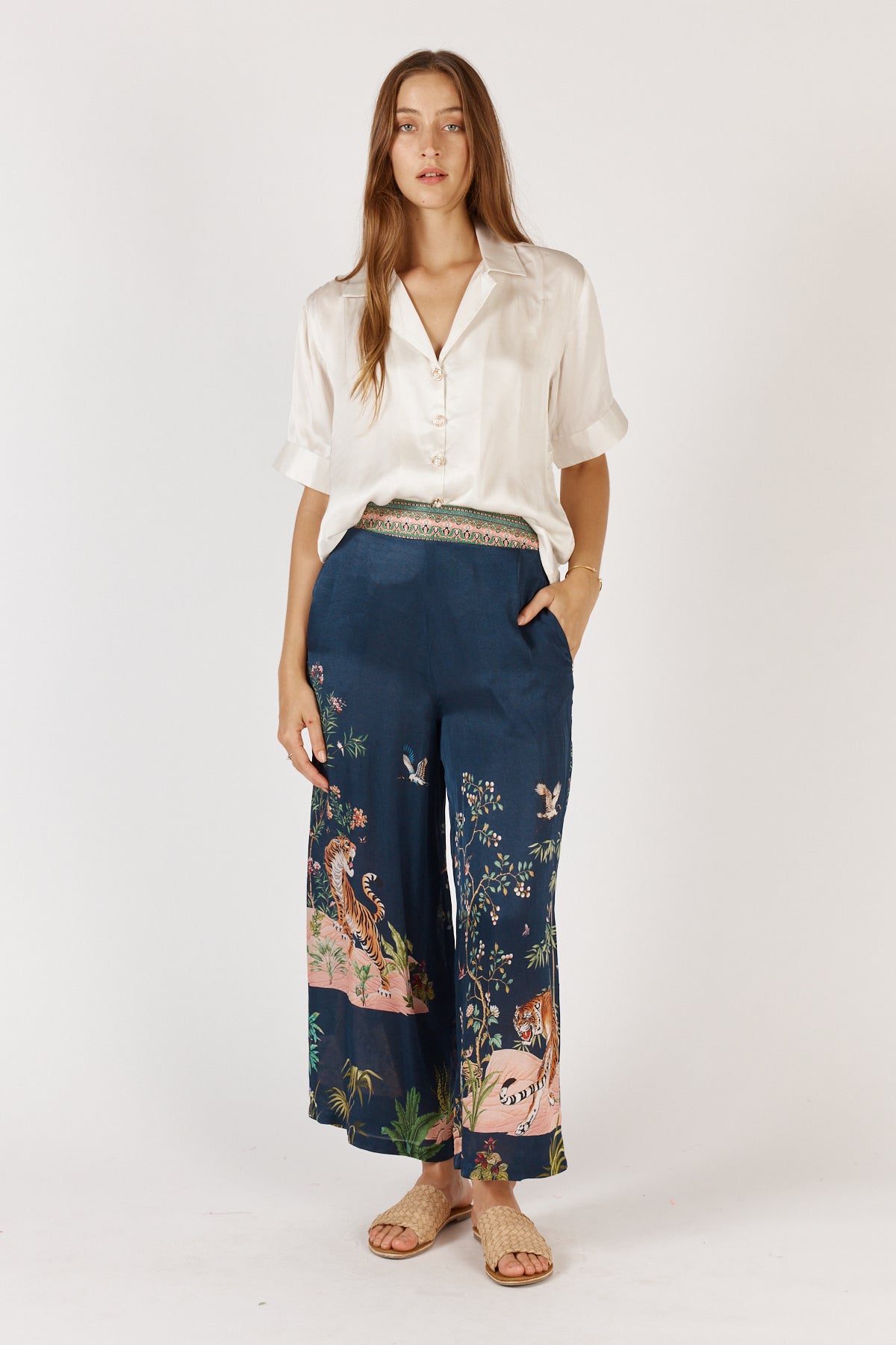 MACHALI SHIRT PANT SET-NAVY-RUBY YAYA