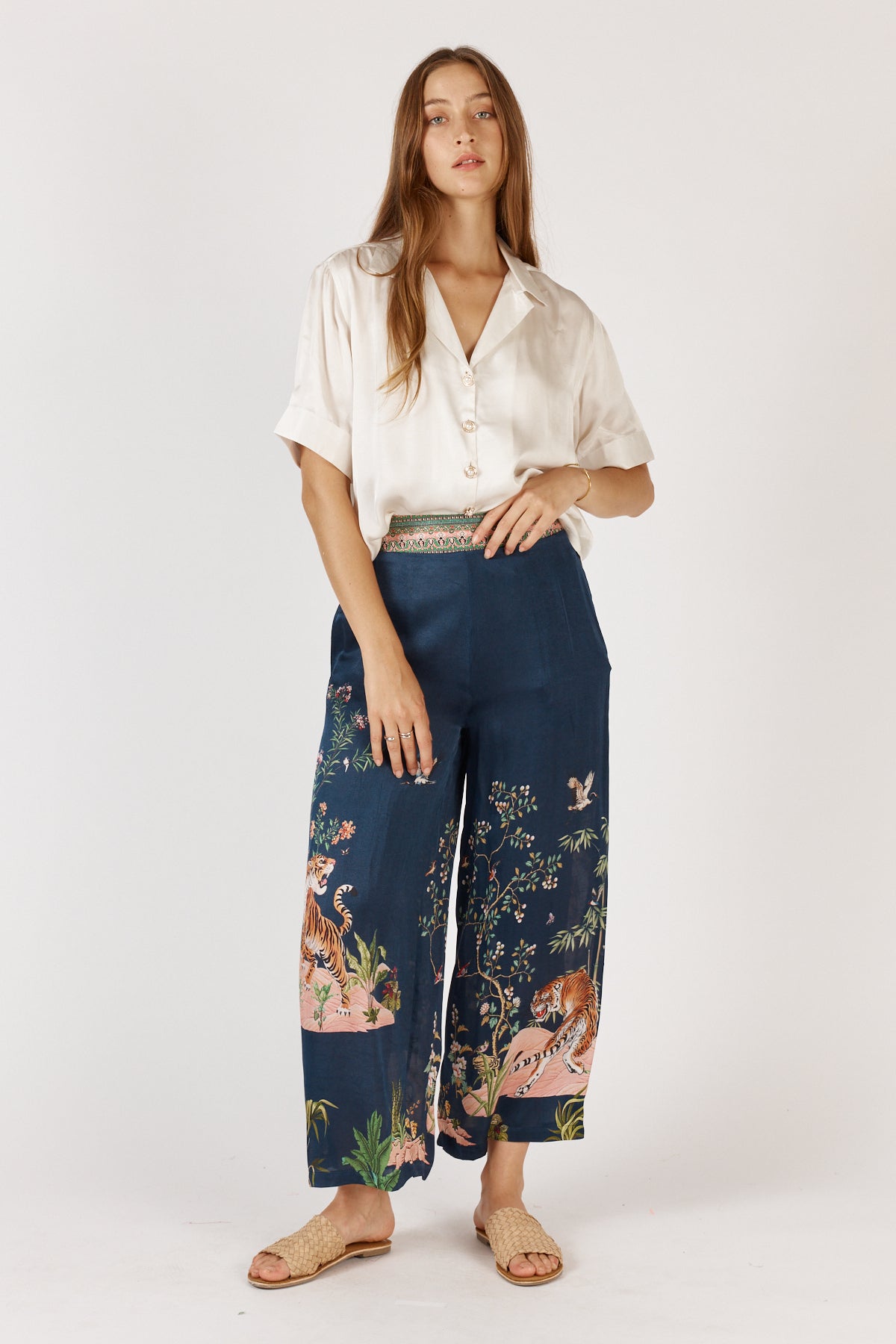 MACHALI SHIRT PANT SET-NAVY-RUBY YAYA