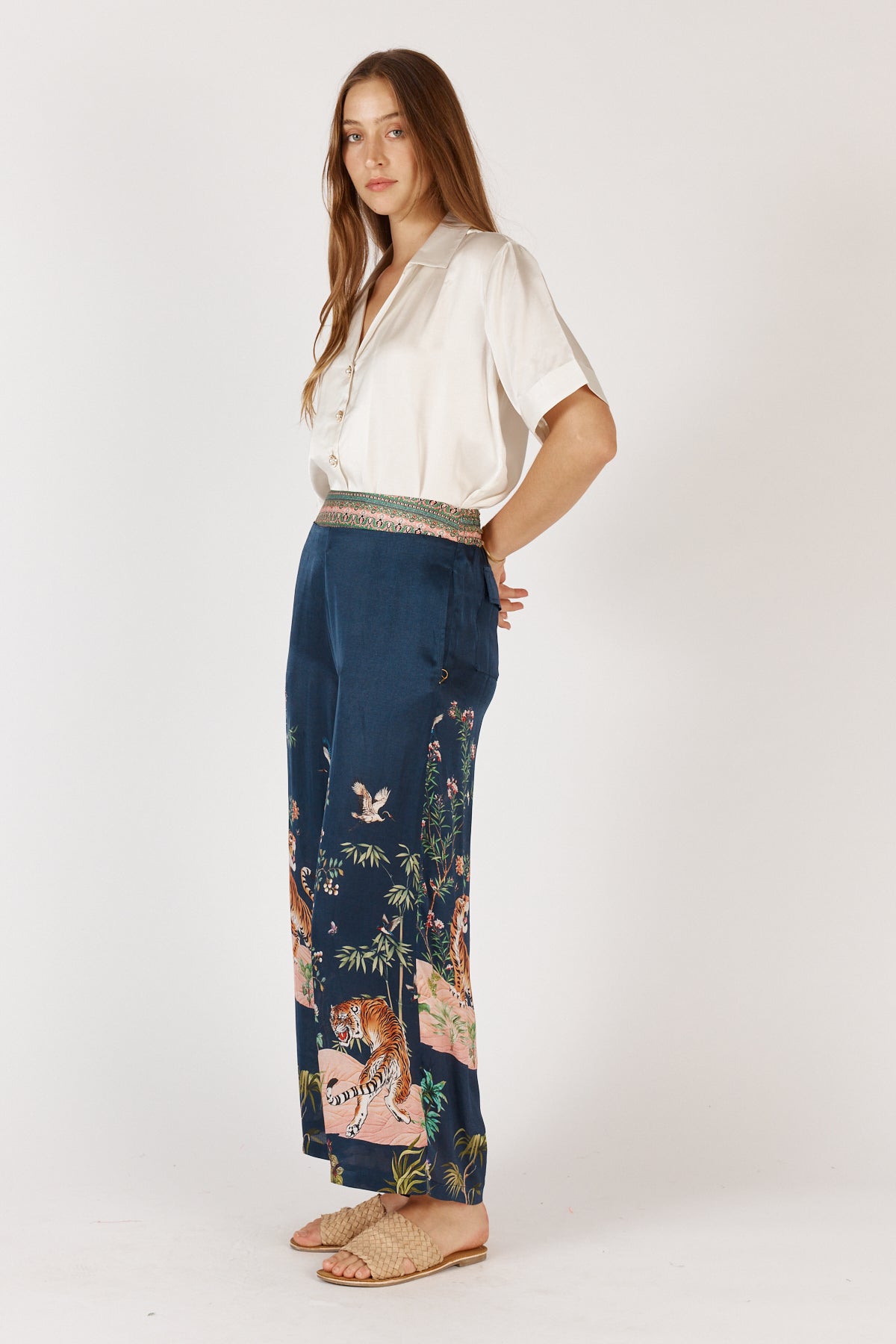 MACHALI SHIRT PANT SET-NAVY-RUBY YAYA