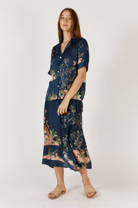 MACHALI SHIRT PANT SET-NAVY-RUBY YAYA