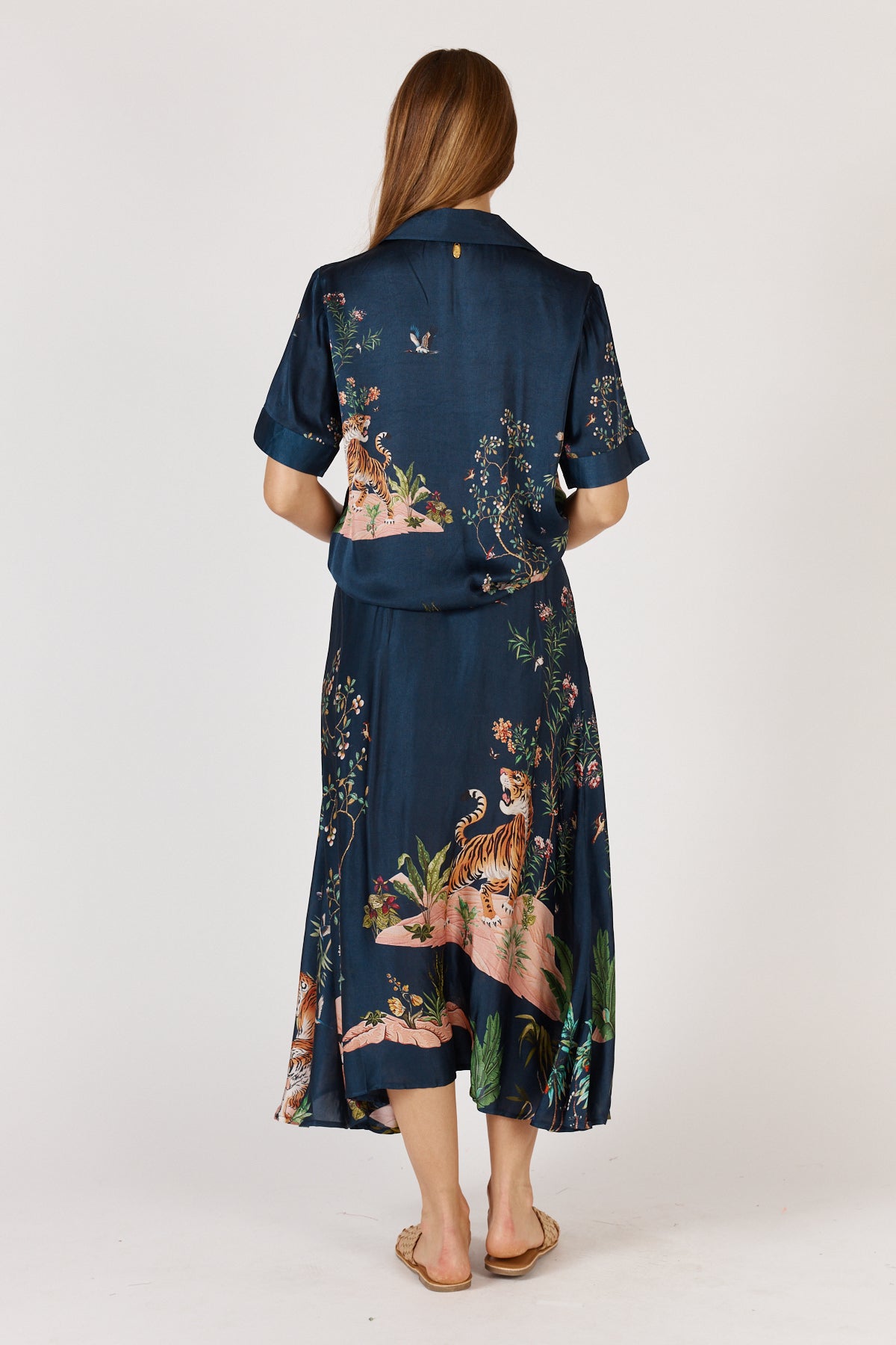 MACHALI SHIRT PANT SET-NAVY-RUBY YAYA