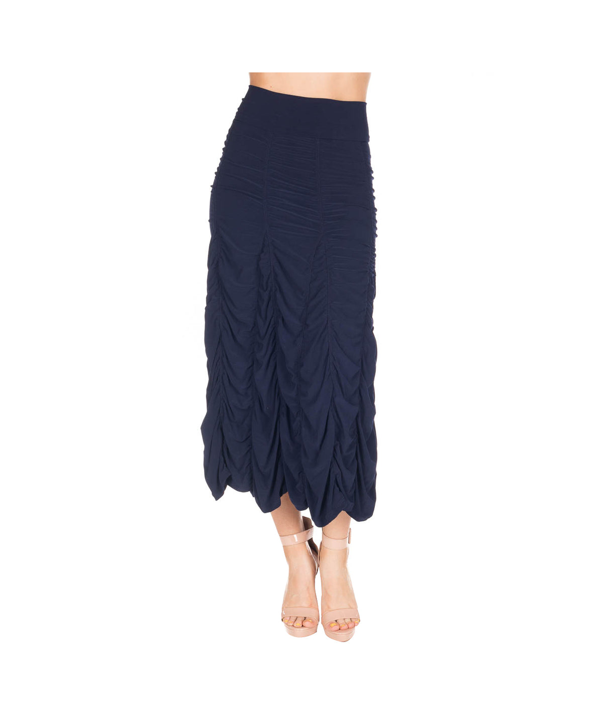 RUCHED SKIRT-NAVY-LAST TANGO