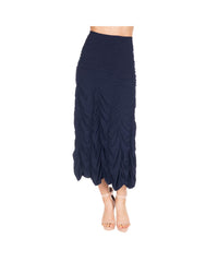 RUCHED SKIRT-NAVY-LAST TANGO