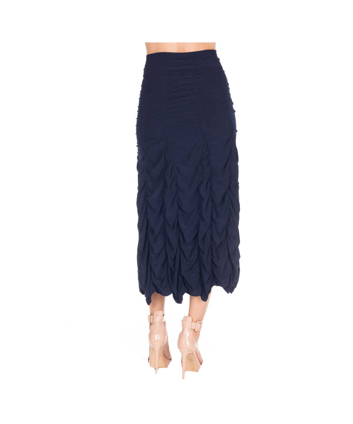 RUCHED SKIRT-NAVY-LAST TANGO