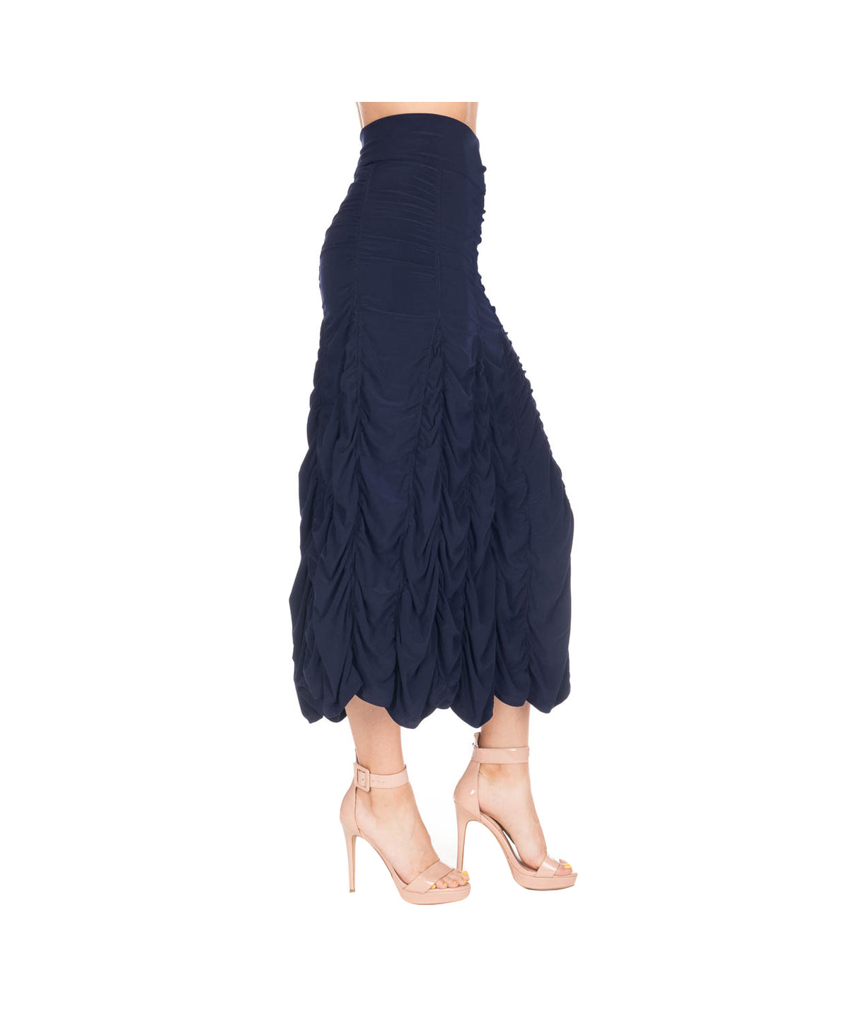 RUCHED SKIRT-NAVY-LAST TANGO