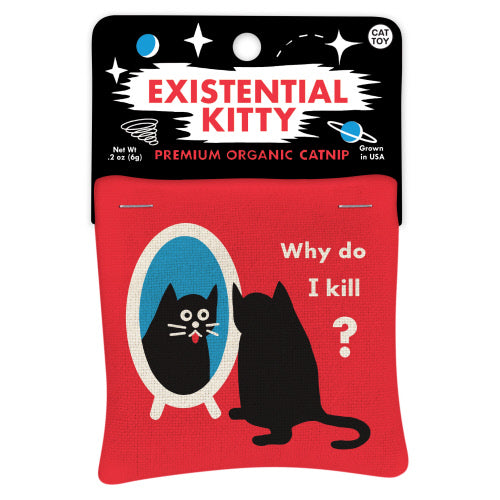 EXISTENTIAL KITTY CATNIP TOY-BLUE Q