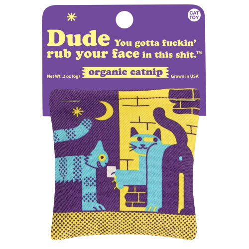 RUB YOUR FACE IN THIS CATNIP TOY-BLUE Q