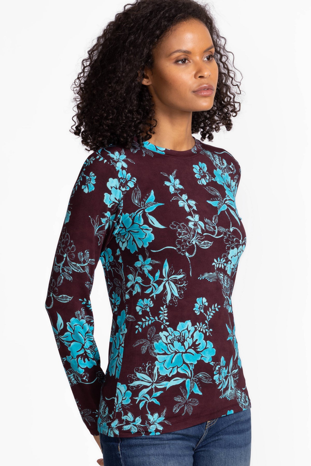 JANIE FAVORITE FITTED LONG SLEEVE TEE-ALEXANDRIA-JOHNNY WAS