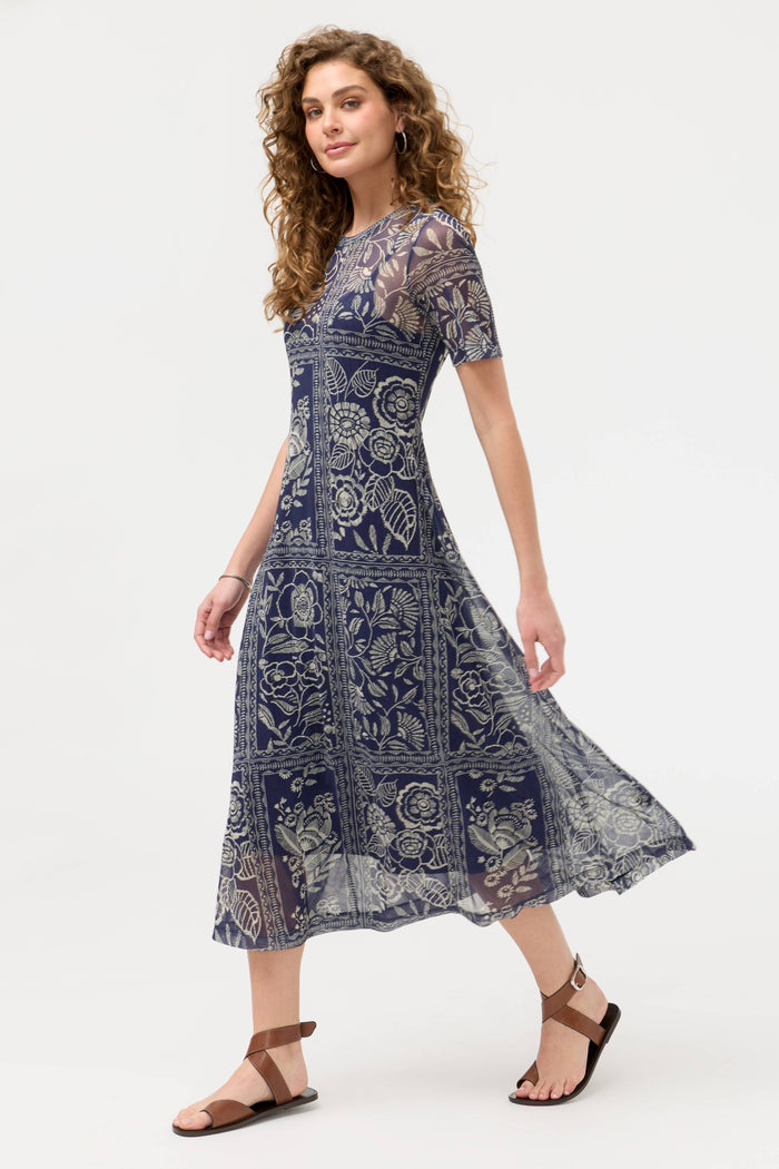 MESH TEE DRESS (SLIP)-VAELIS-JOHNNY WAS