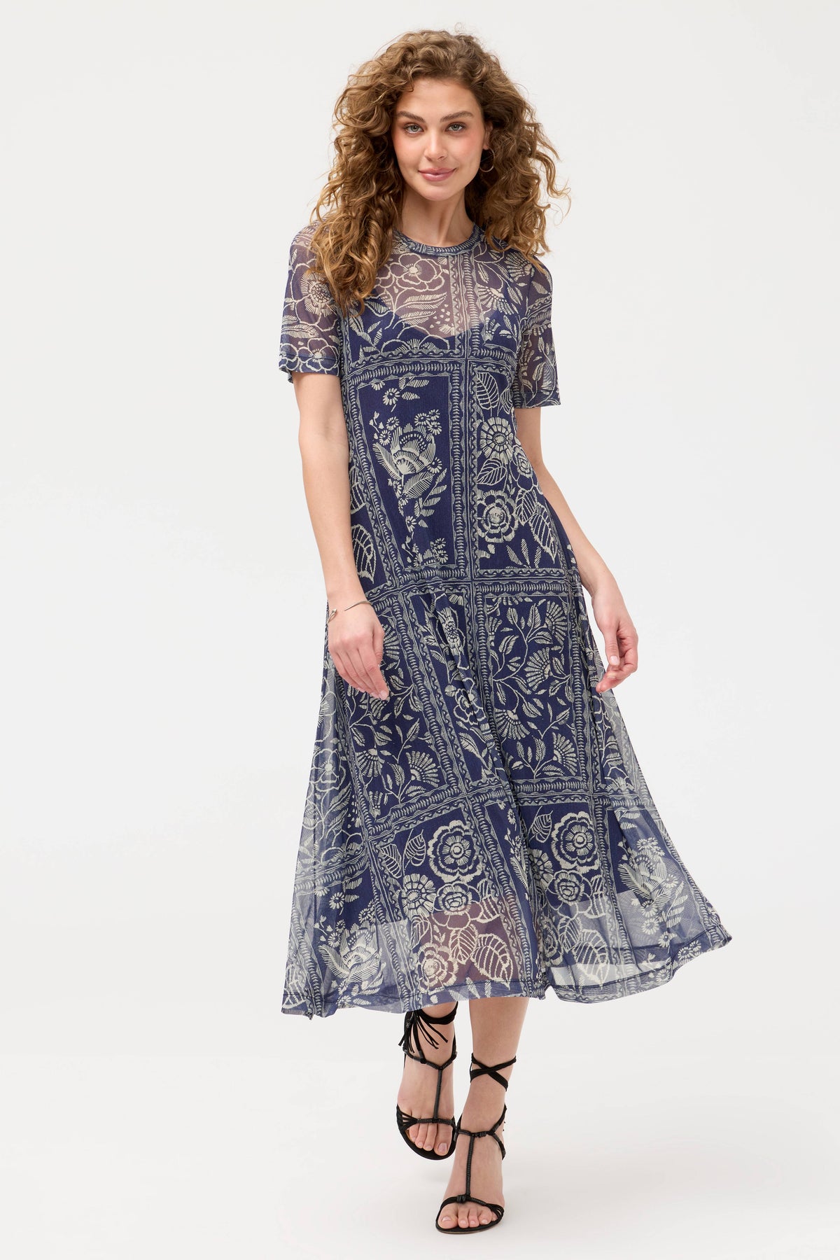 MESH TEE DRESS (SLIP)-VAELIS-JOHNNY WAS