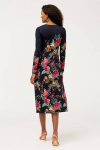 JANIE FAV LONG SLEEVE MIDI DRESS-LYRATA-JOHNNY WAS