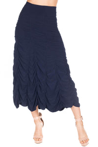 RUCHED SKIRT-NAVY-LAST TANGO