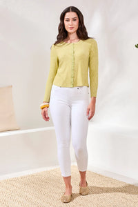 BUTTON FRONT KNIT TOP/ CARDI-KIWIZEST-TRIBAL