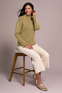 COMBED COTTON TWO TONE RIB SWEATER-LEEK-TRIBAL