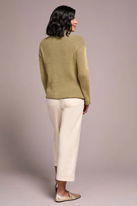 COMBED COTTON TWO TONE RIB SWEATER-LEEK-TRIBAL