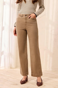 COMFORT STRETCH WIDE LEG PANT-FOSSIL-TRIBAL
