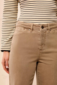 COMFORT STRETCH WIDE LEG PANT-FOSSIL-TRIBAL