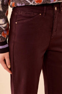 COMFORT STRETCH WIDE LEG PANT-FUDGE-TRIBAL