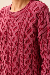 CABLE KNIT SWEATER-PINOT-TRIBAL