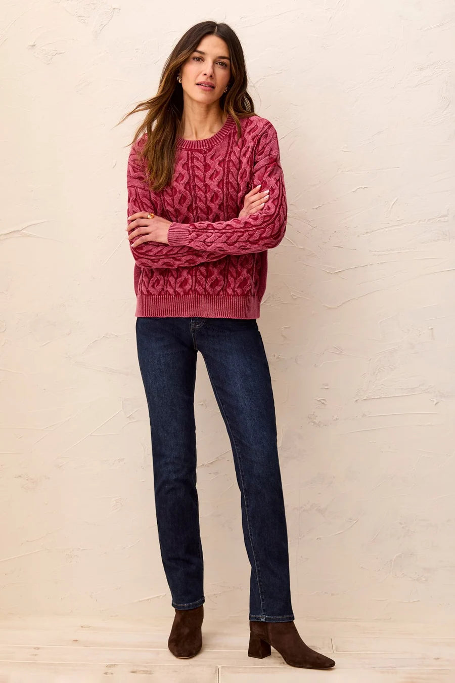 CABLE KNIT SWEATER-PINOT-TRIBAL