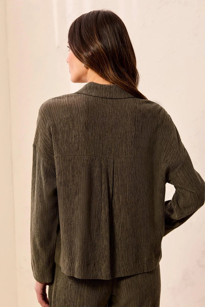 CRINKLE LYOCELL LONG SLEEVE SHIRT-BASIL-TRIBAL