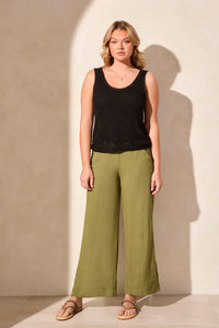 CROCHET TANK TOP-BLACK-TRIBAL