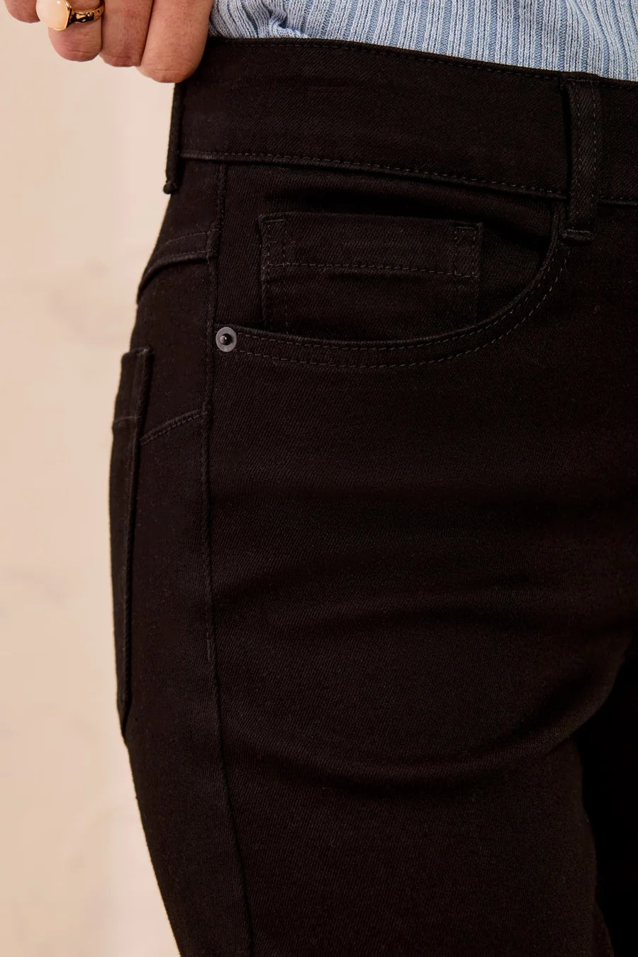 SOPHIA BOUNDLESS SLIM ANKLE JEANS-BLACK-TRIBAL