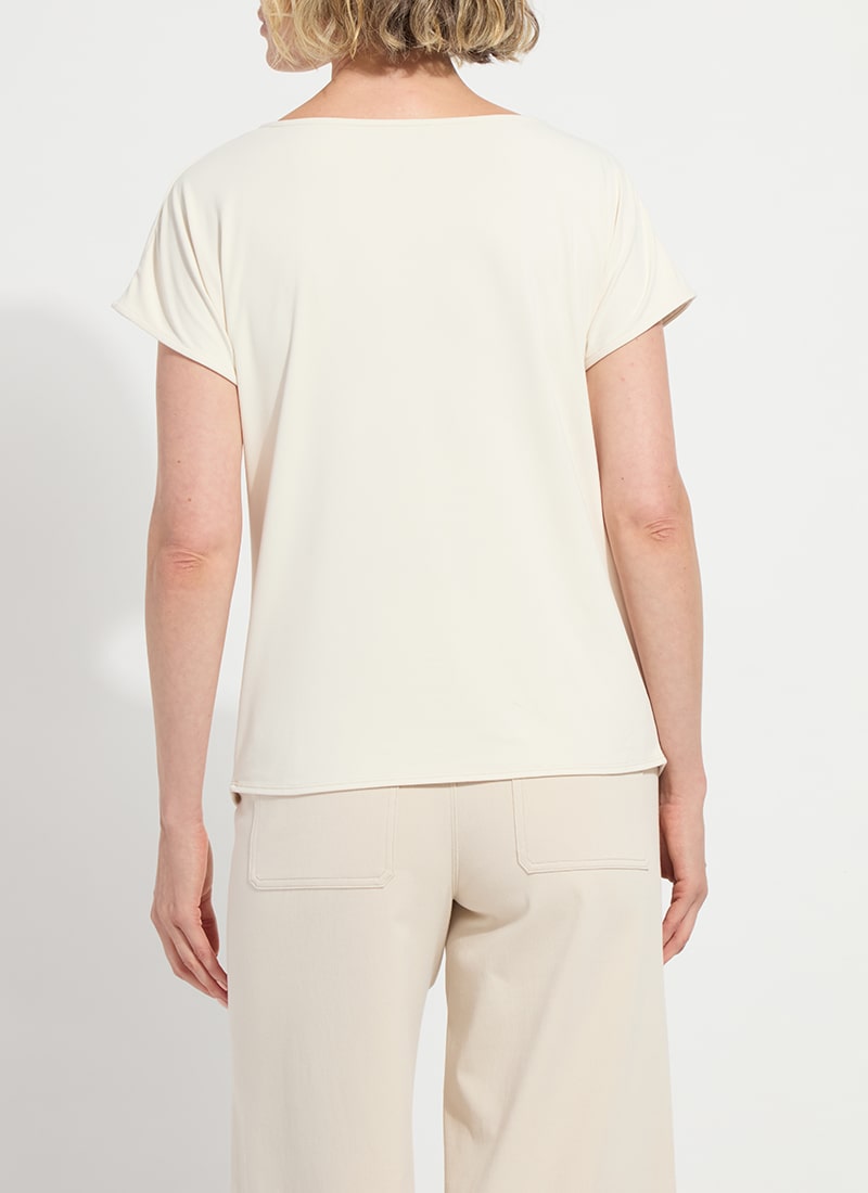 ENSLEY COWL NECK TOP-MACADAMIA-LYSSE