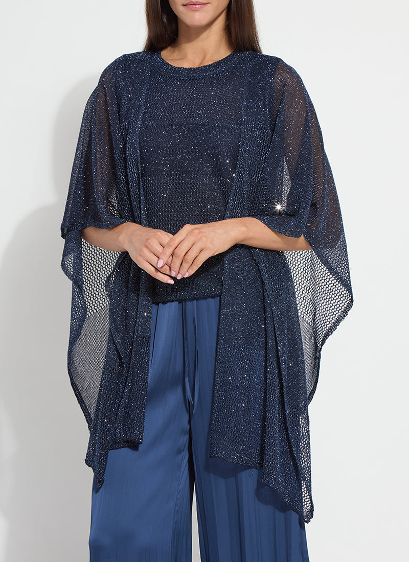 RIVA MESH SEQUIN SHRUG-CAPRI-LYSSE