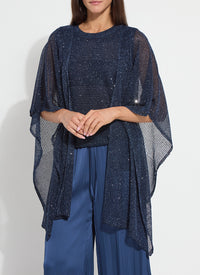 RIVA MESH SEQUIN SHRUG-CAPRI-LYSSE