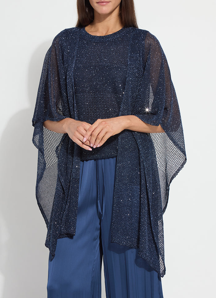 RIVA MESH SEQUIN SHRUG-CAPRI-LYSSE