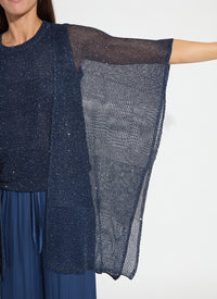 RIVA MESH SEQUIN SHRUG-CAPRI-LYSSE