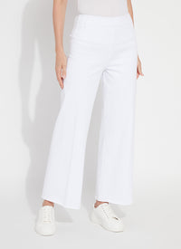 ERIN HI WAIST WIDE LEG DENIM-WHITE-LYSSE