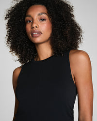 SLEEK JERSEY RUCHED TANK-BLACK-SPANX