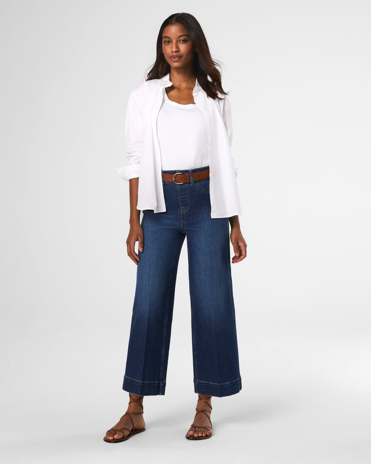 SPANXSHAPE EVERYWHERE CROP WIDE LEG JEAN-SPANX