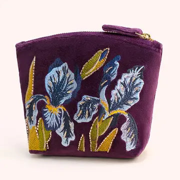 IRIS VELVET MINI POUCH-POWDER
