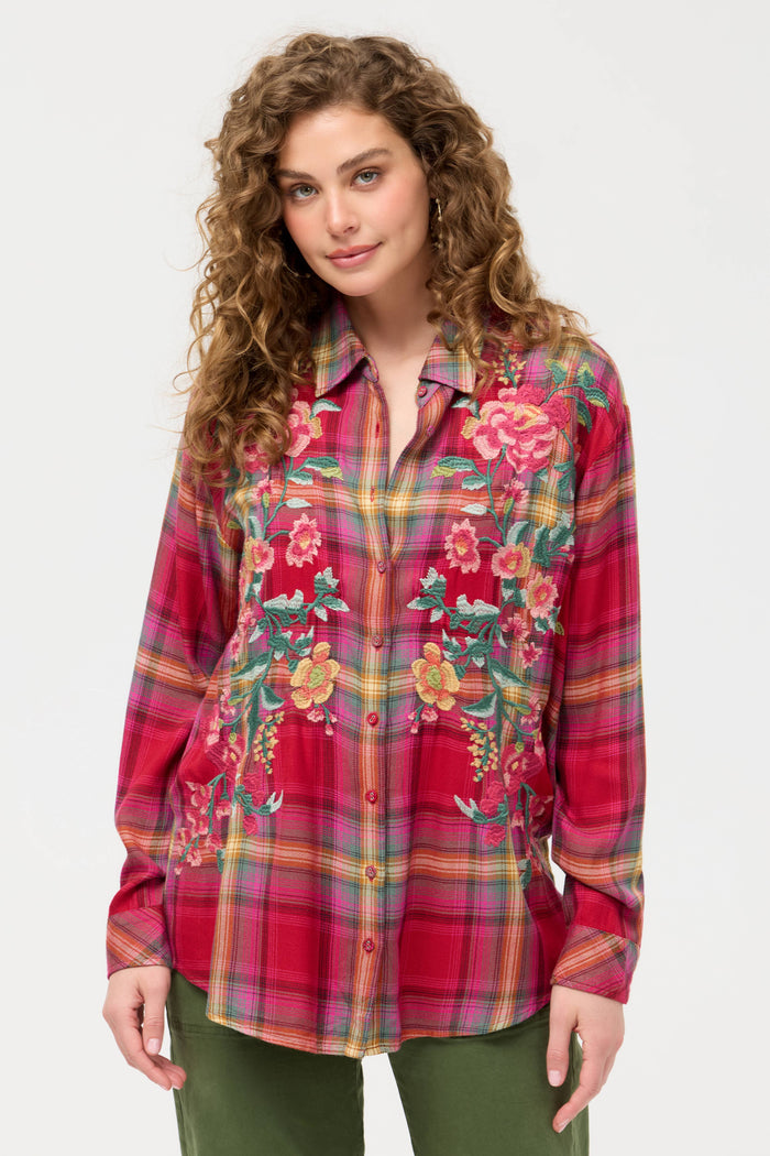 SUNNIE OVERSIZED SHIRT-LIRIEN PLAID-JOHNNY WAS