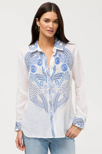 PALLADIUM RELAXED BUTTON DOWN SHIRT-WHITE-JOHNNY WAS