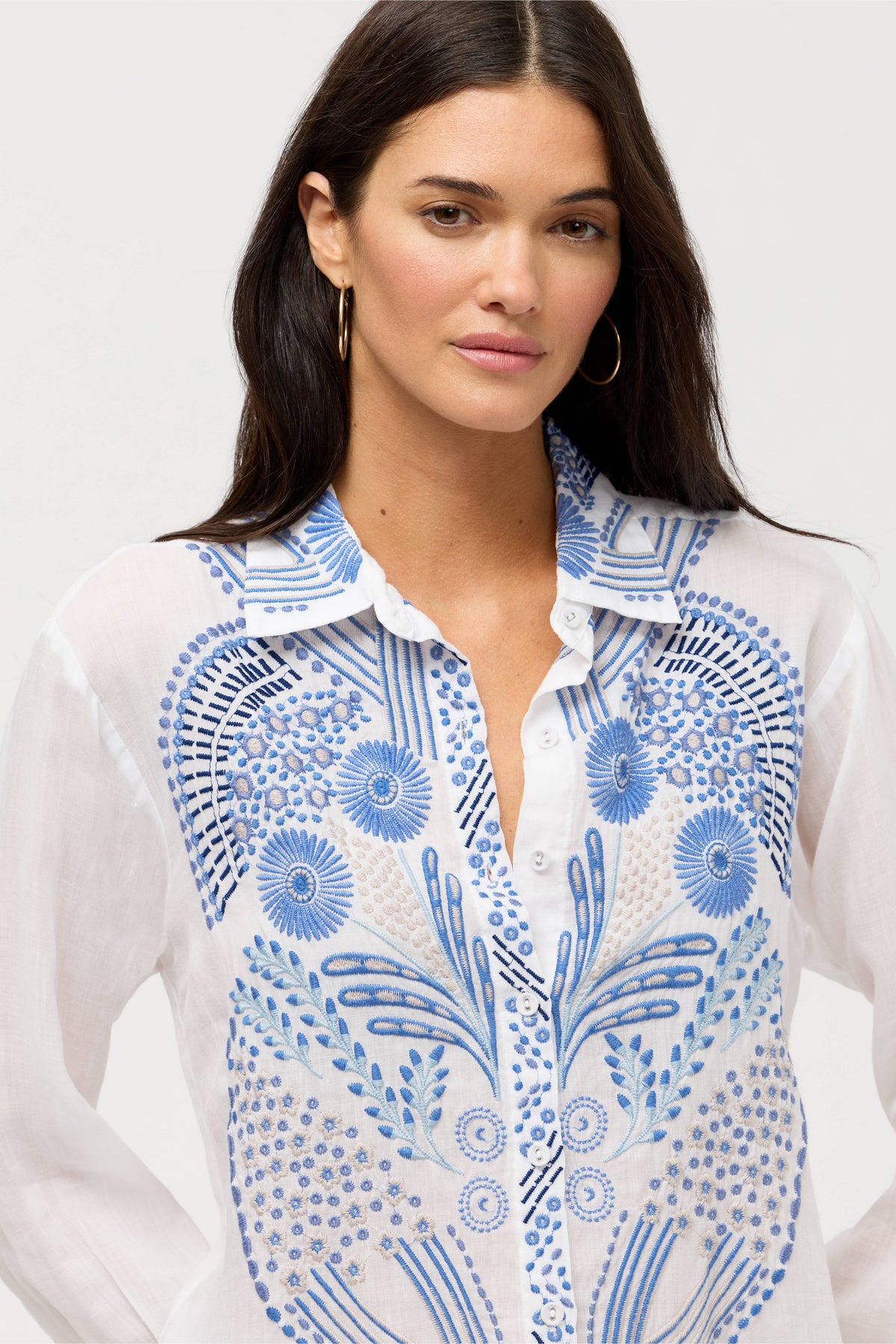 PALLADIUM RELAXED BUTTON DOWN SHIRT-WHITE-JOHNNY WAS