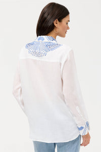 PALLADIUM RELAXED BUTTON DOWN SHIRT-WHITE-JOHNNY WAS