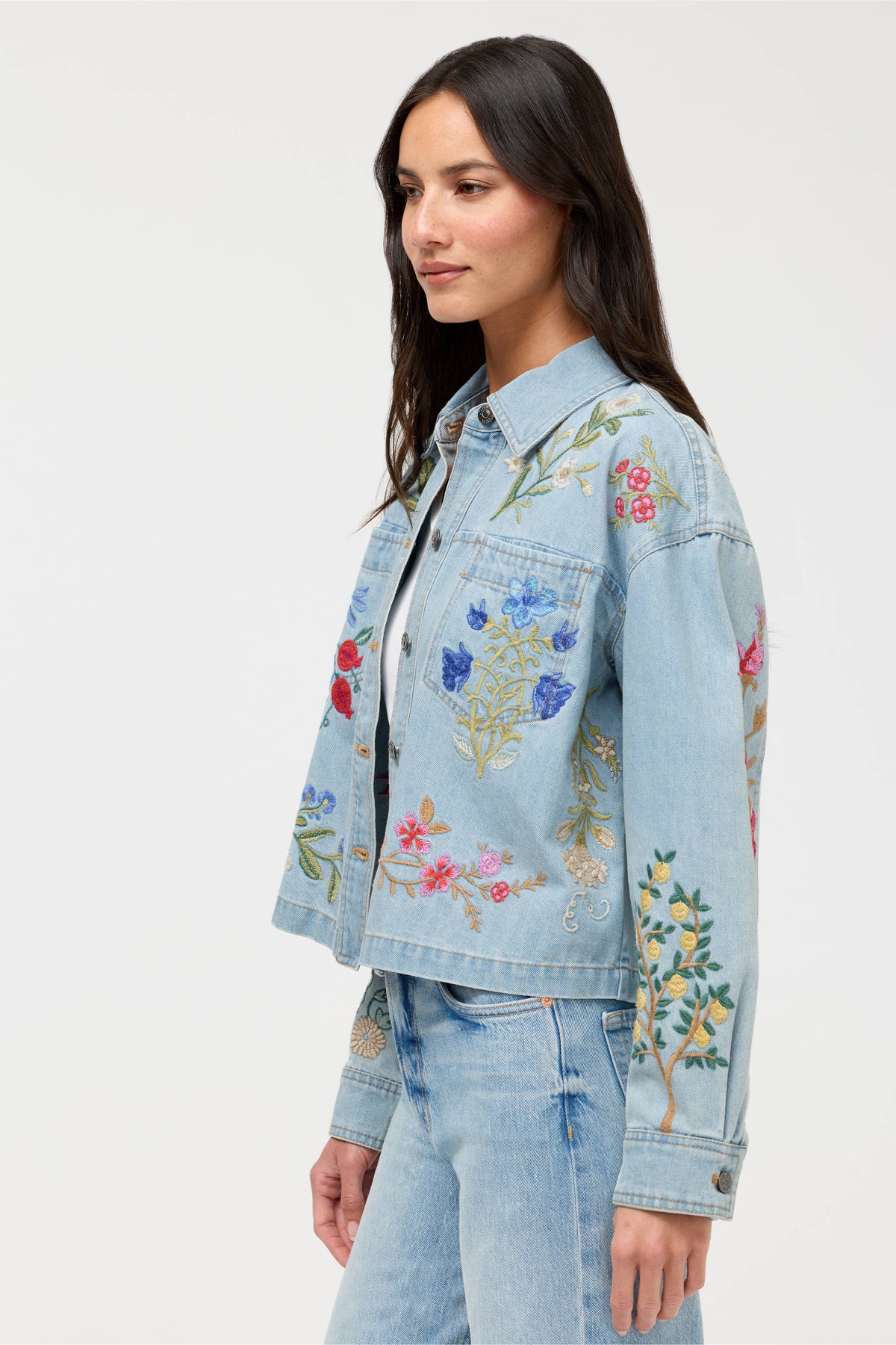 BEATRIX CROPPED DENIM JACKET-JOHNNY WAS