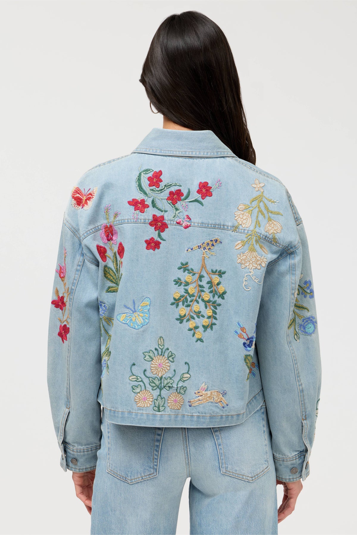 BEATRIX CROPPED DENIM JACKET-JOHNNY WAS