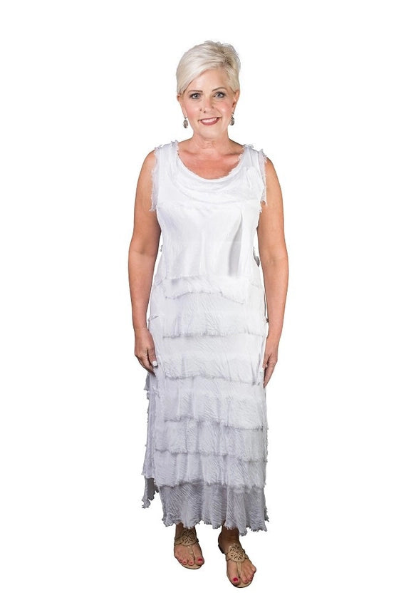 ALEENA SILK MAXI DRESS-ONE SIZE-TEES BY TINA
