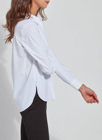 CONNIE SLIM BUTTON DOWN-WHITE-LYSSE