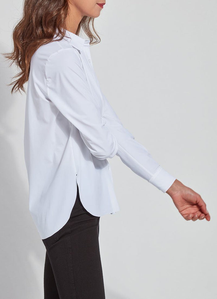 CONNIE SLIM BUTTON DOWN-WHITE-LYSSE