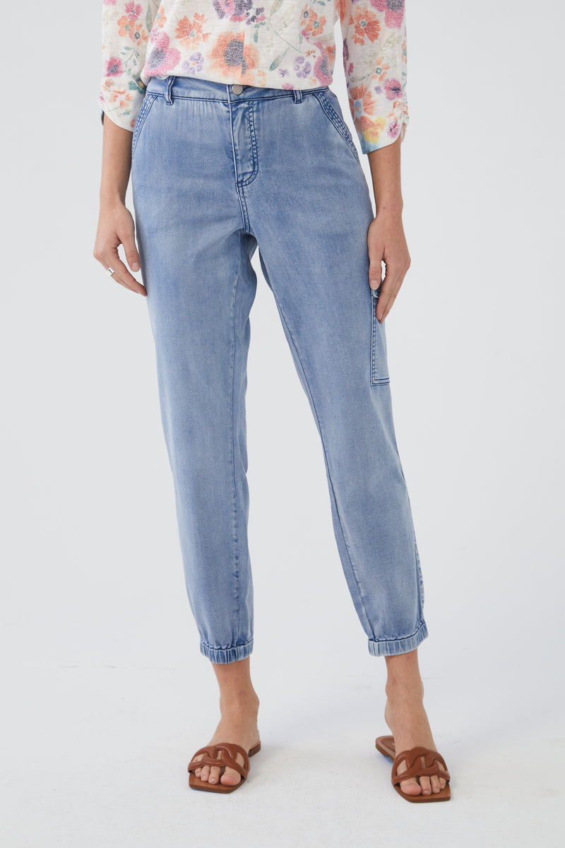OLIVIA CARGO ANKLE PANT-LIGHT WASH-FDJ FRENCH DRESSING JEANS