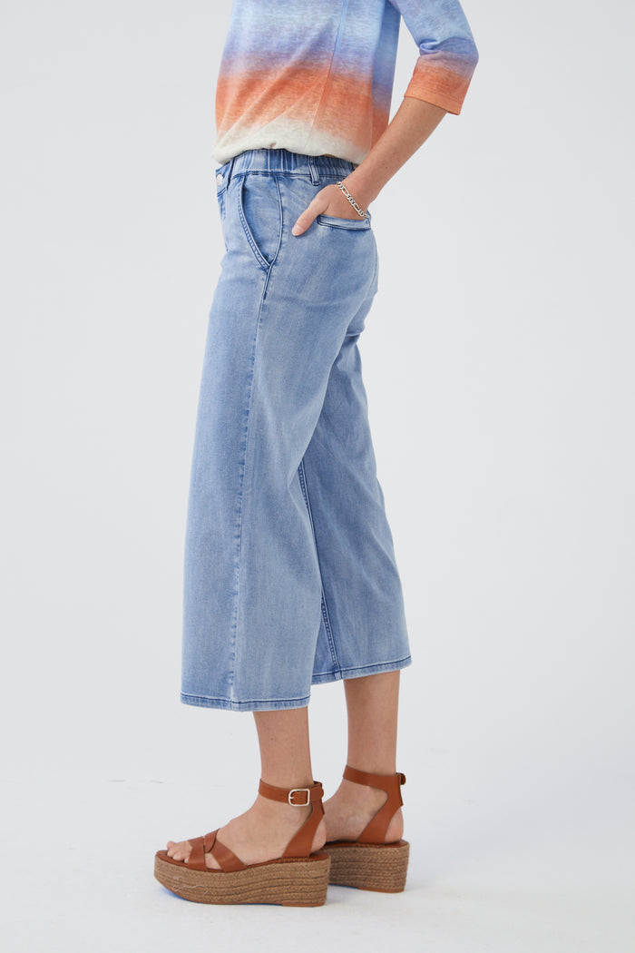 WIDE LEG PULL-ON CROP-LIGHT WASH-FDJ FRENCH DRESSING JEANS